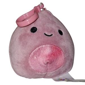 Squishmallows Purple Dinosaur Dragon 3.5 Inch Plush Backpack Keychain‎ Clip